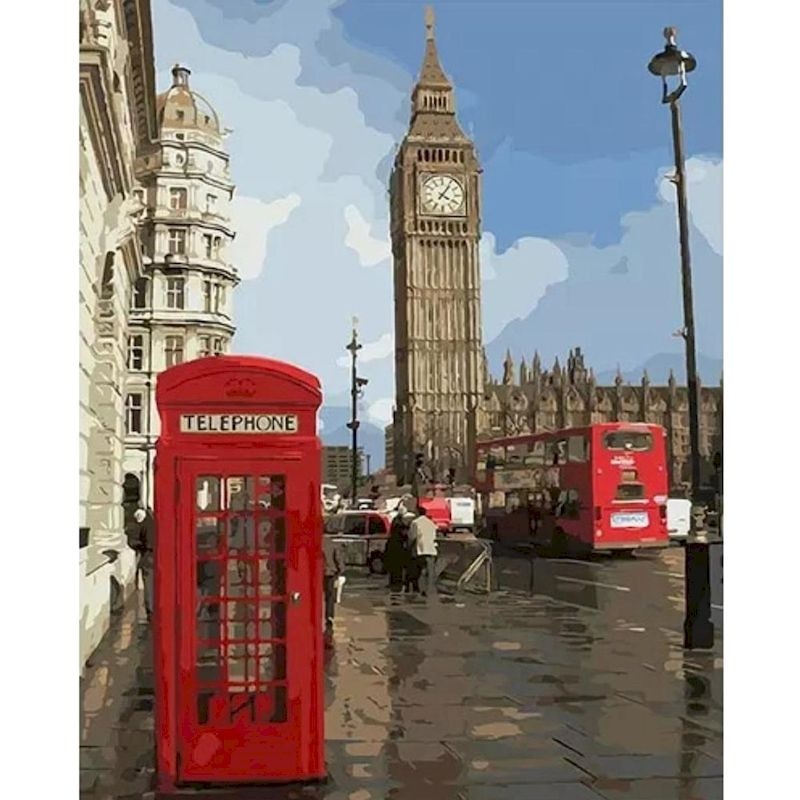 Urban Skyline Paint by Numbers Kit