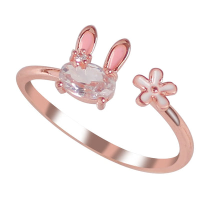 Sparkling Cute Bunny Ring - Halri