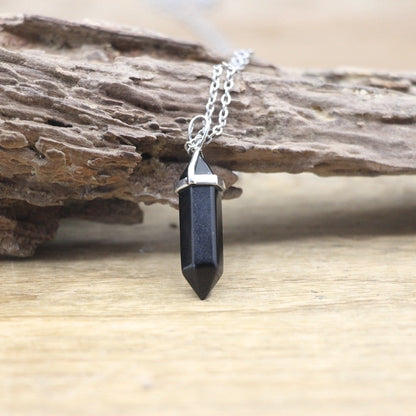 Boho Hexagon Gemstone Balance Necklace - Halri