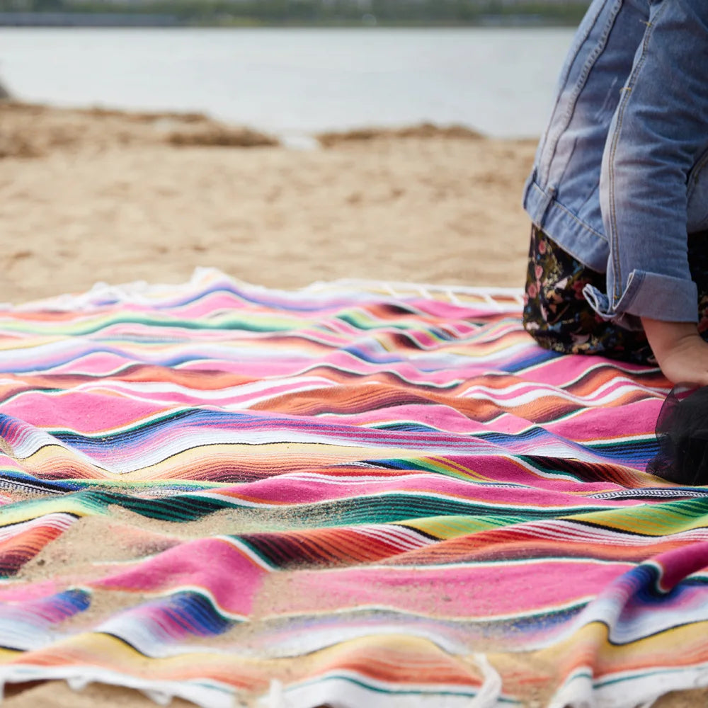 Colorful Fiesta Throw Blanket