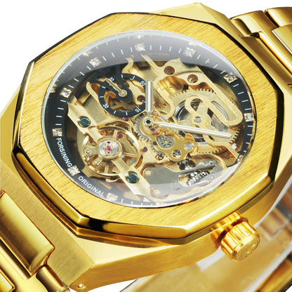 Luxury Automatic Skeleton Men's Watch - Halri