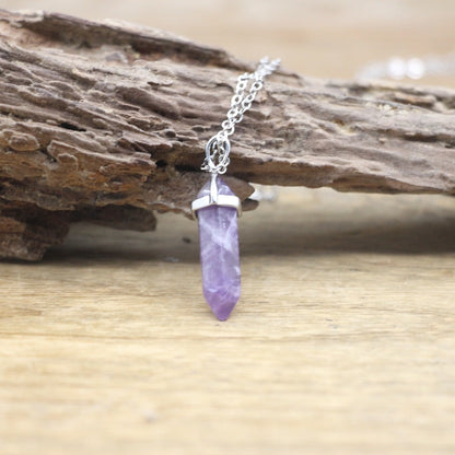 Boho Hexagon Gemstone Balance Necklace