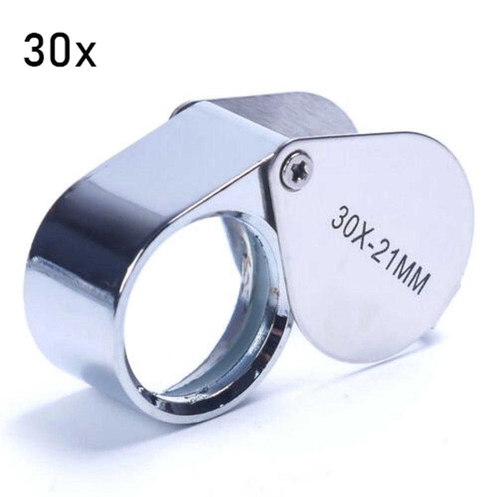 Clear View Metal Magnifying Glass