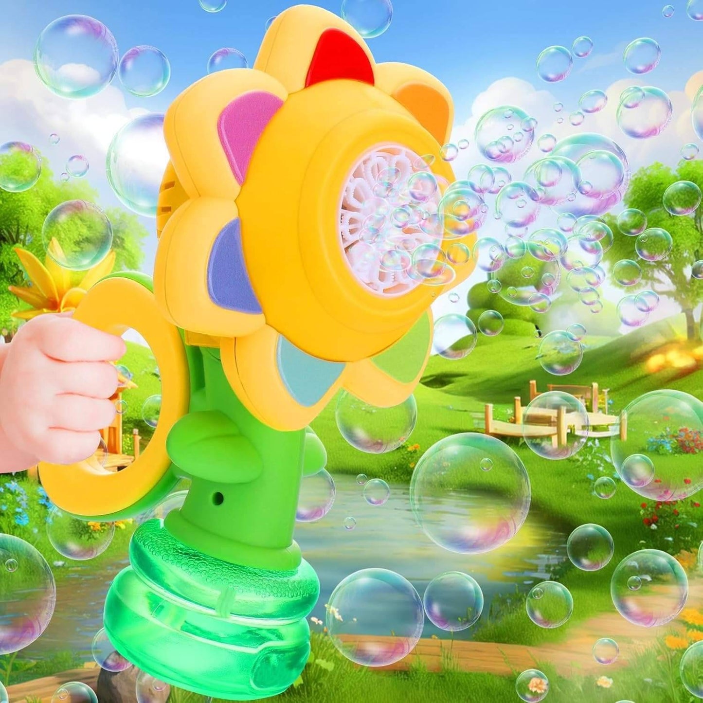 Colorful Bubble Maker Toy for Kids Fun Play - Halri