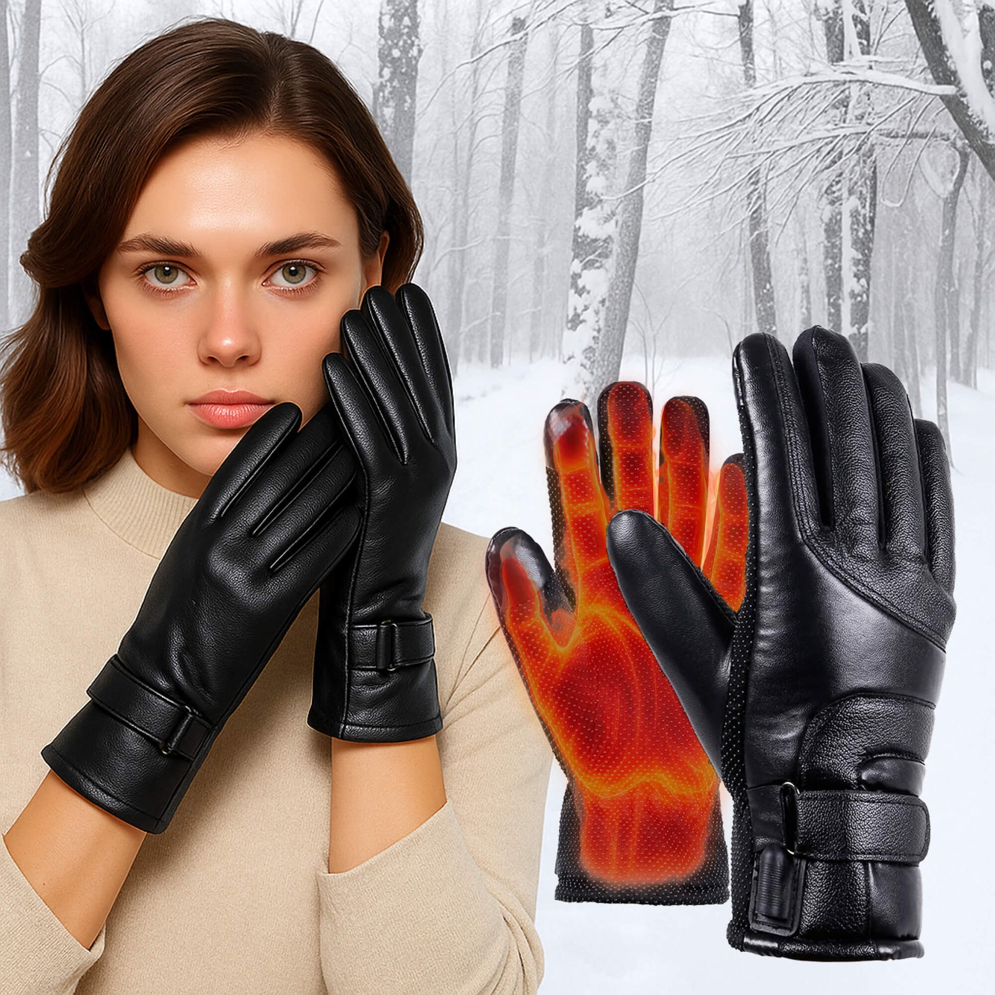 Warm Thermal Women's Gloves - Halri
