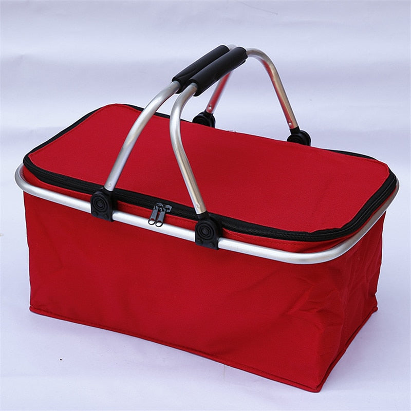 Portable Insulated Collapsible Outdoor Picnic Basket - Halri