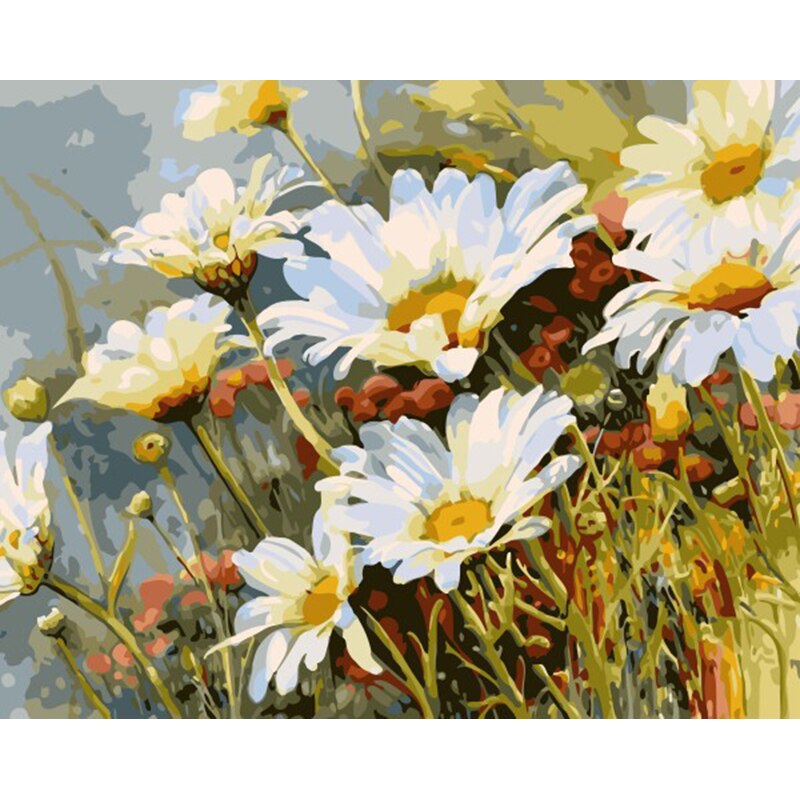 Colorful Floral Paint by Number Kit