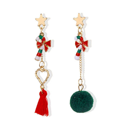 Christmas Tree Dangle Earrings