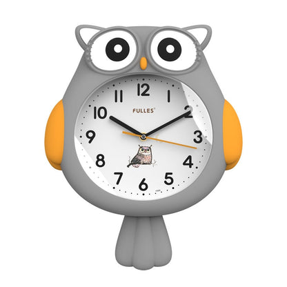 Adorable Night Owl Decor Clock