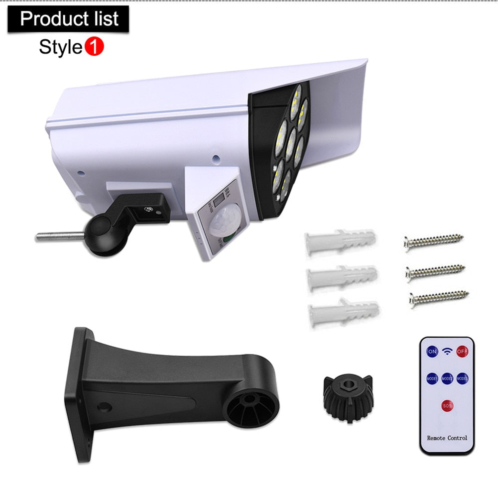 Outdoor Fake Security Camera with Solar Light - Halri