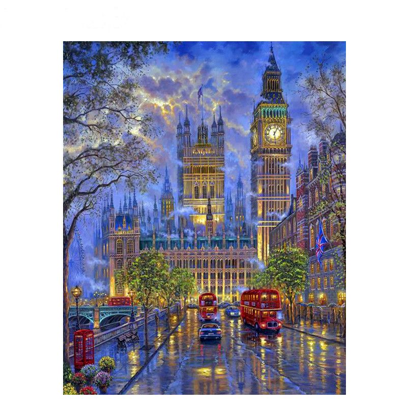 Urban Skyline Paint by Numbers Kit