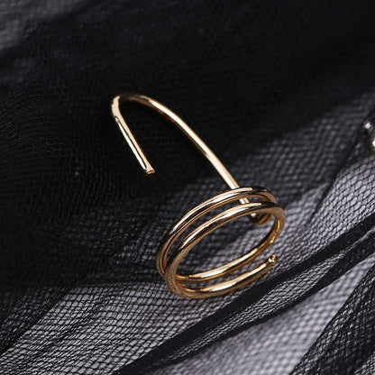 Edgy Metal Slim Stacking Rings