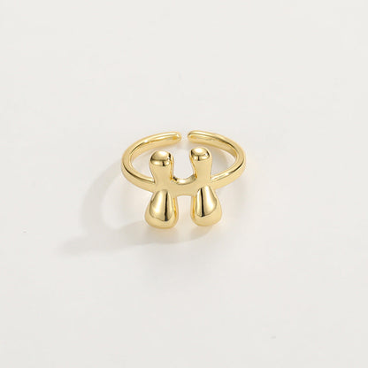 Personalized Fun Alphabet Initial Ring