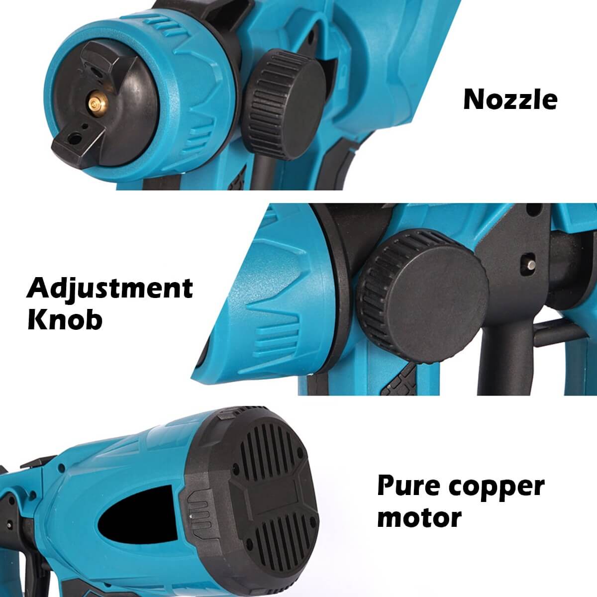 Powerful Cordless Spray Paint Gun for Decks and Fences