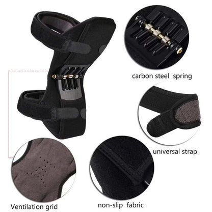 Hinged Joint Support Knee Bandage – Bionic Knee Sleeve with Spring Support, Breathable, Easy to Wear and Remove