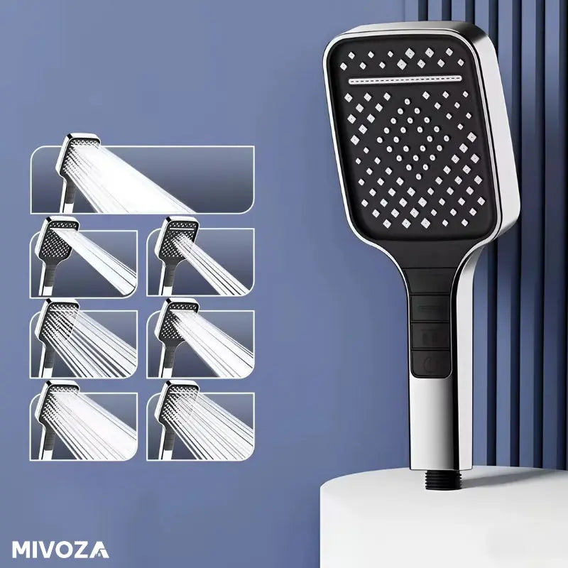 Powerful Shower Head with 7 Settings and Pause Button - Halri