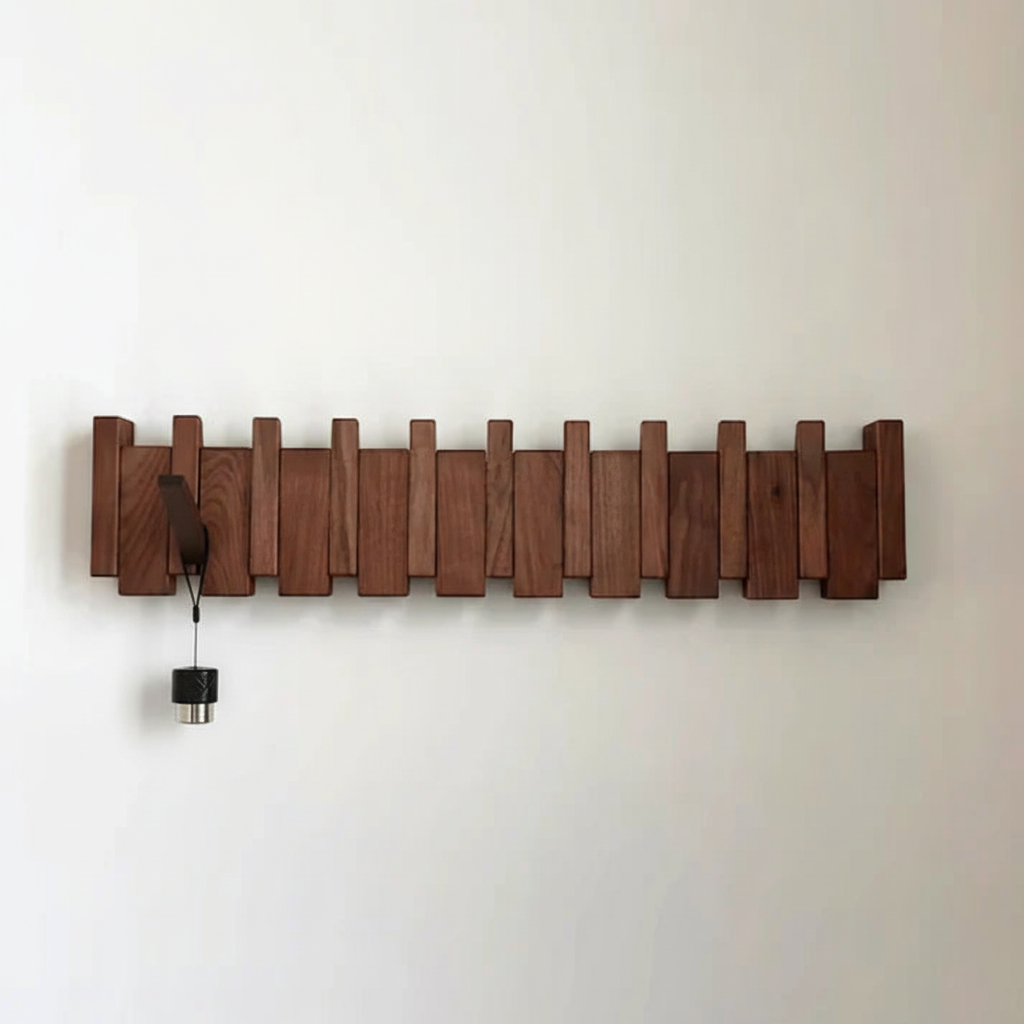 Traditional Wooden Entryway Coat Hook - Halri