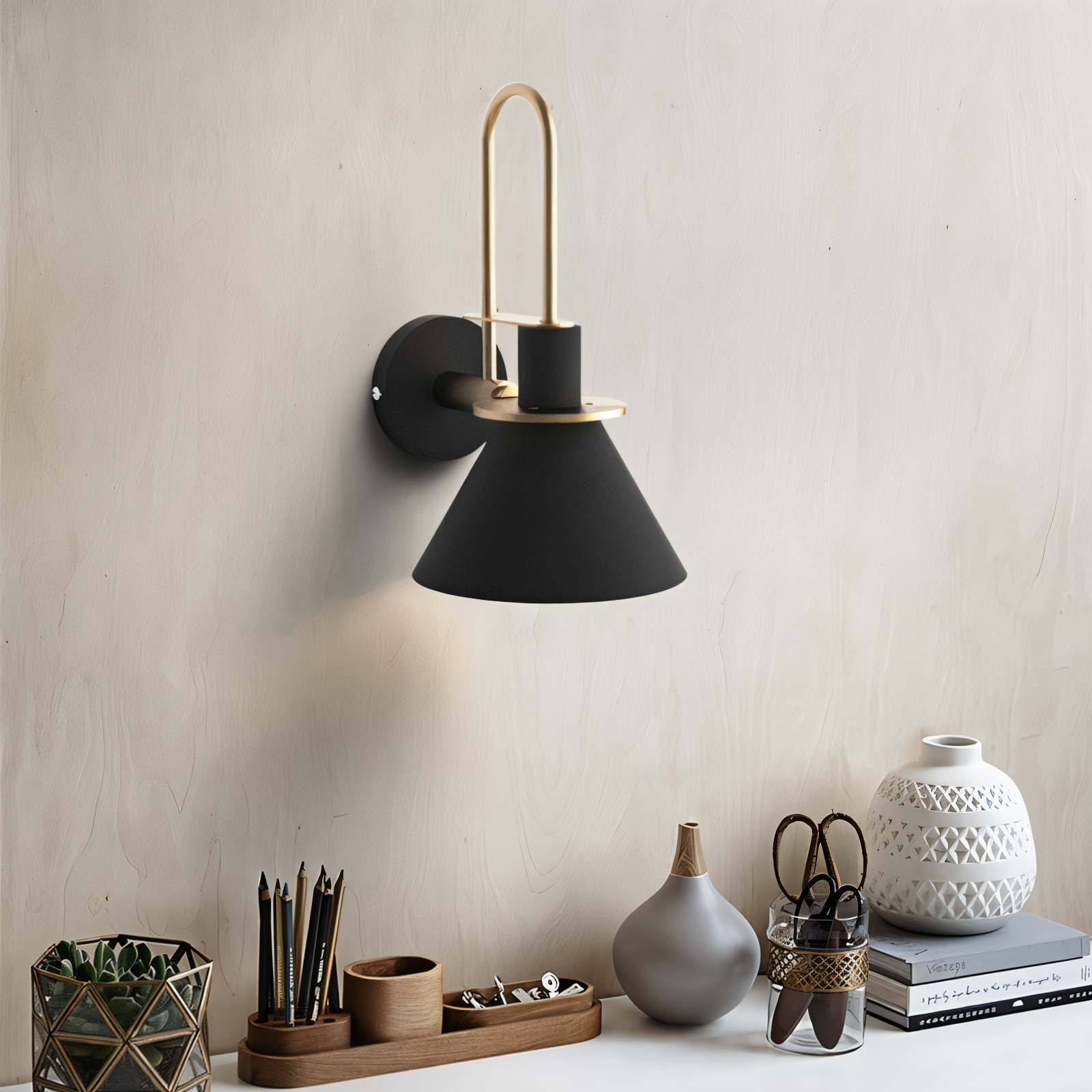 Modern LED Wall Light with Unique Trumpet Shape - Halri