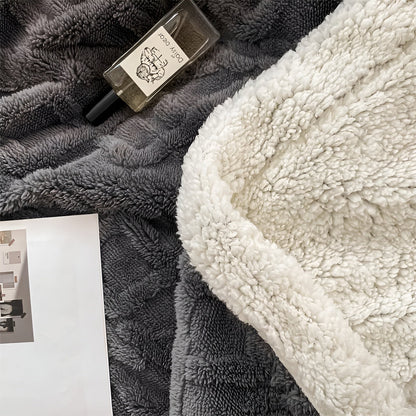 Cozy Plush Reversible Winter Blanket