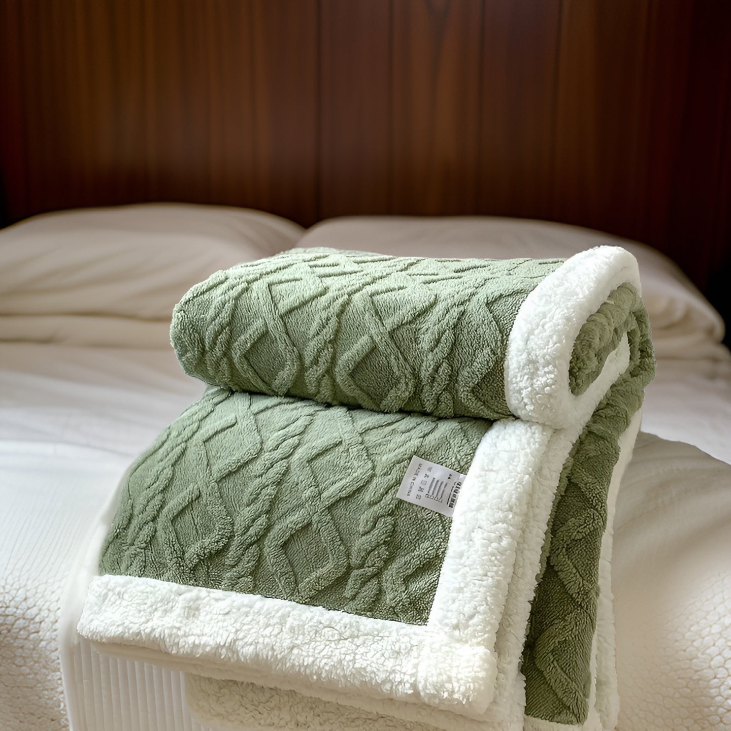 Cozy Plush Reversible Winter Blanket