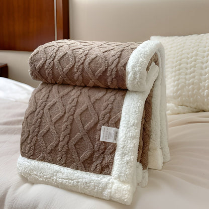 Cozy Plush Reversible Winter Blanket