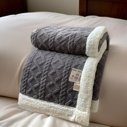 Cozy Plush Reversible Winter Blanket