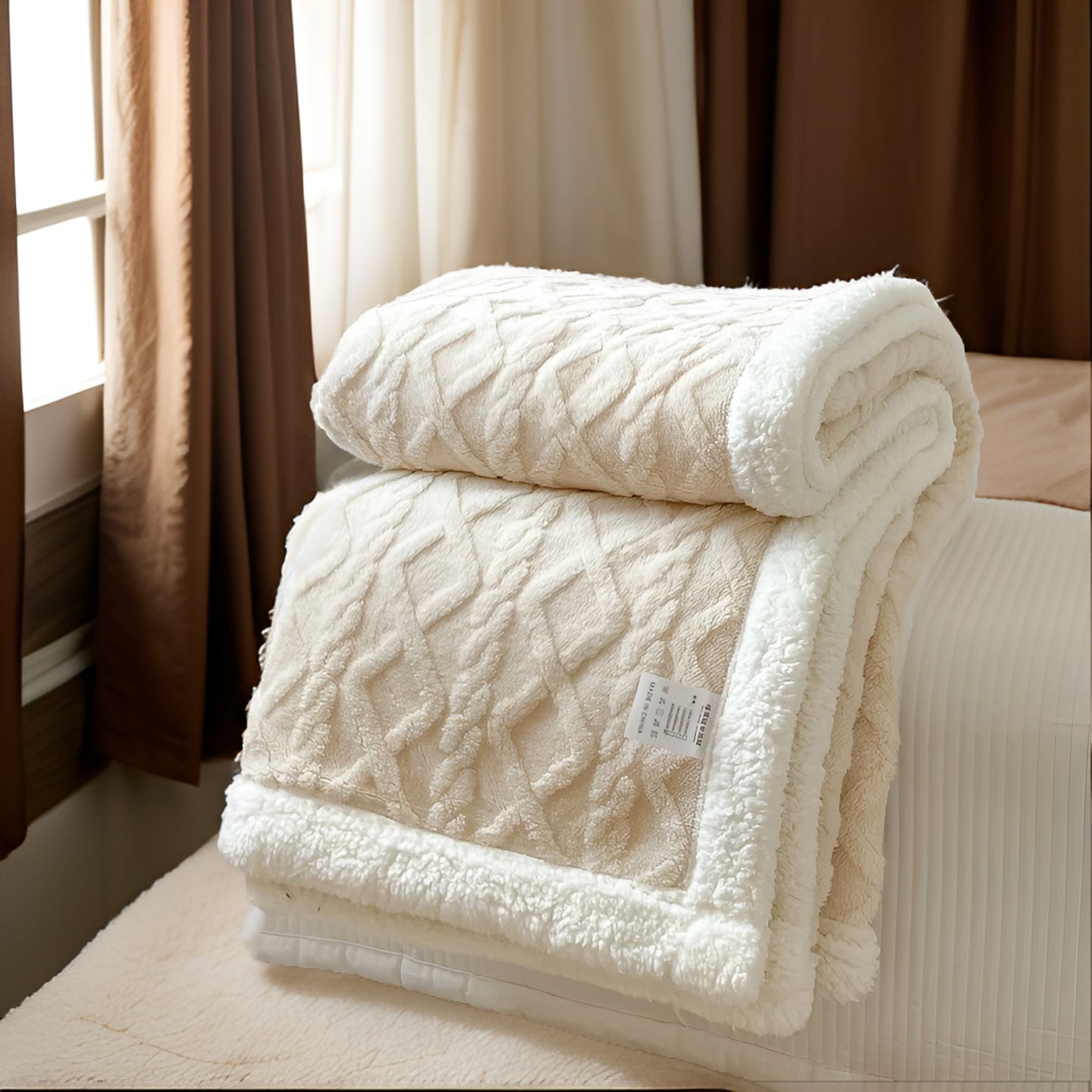 Cozy Plush Reversible Winter Blanket