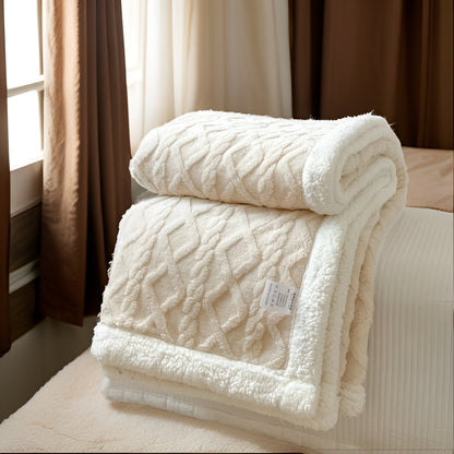 Cozy Plush Reversible Winter Blanket