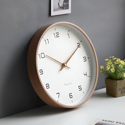 Simple Wood Wall Clock for Home and Office Decor - Halri