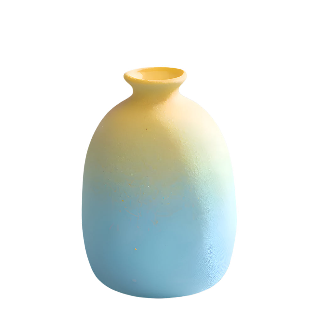 Colorful Ceramic Decor Vase in Pastel Shades - Halri