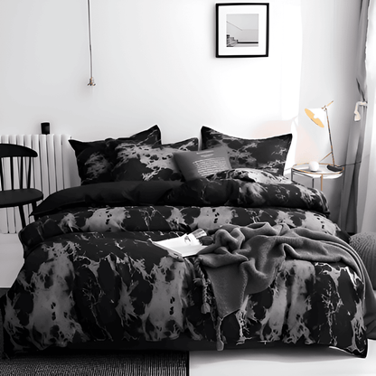 Elegant Marble Pattern 3pc Bedding Set