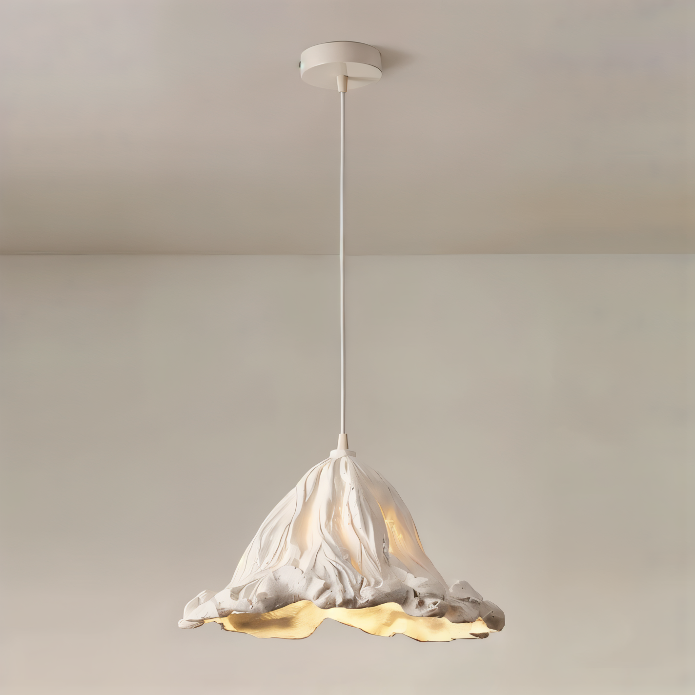 Unique Resin Pendant Light with Lava Pattern