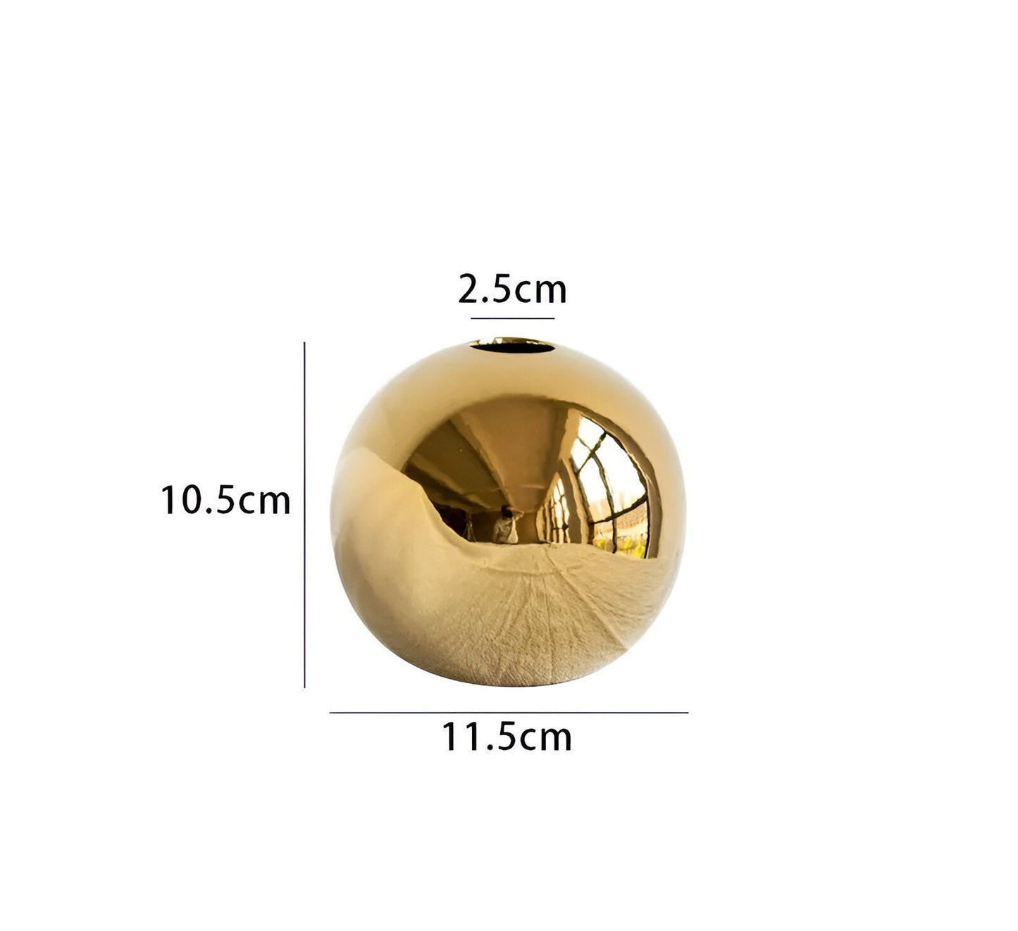 Classic Gold Ceramic Vase
