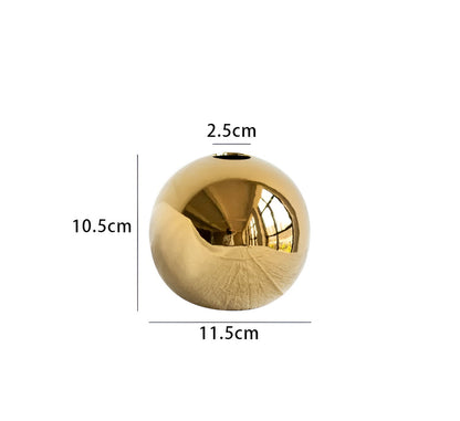 Classic Gold Ceramic Vase