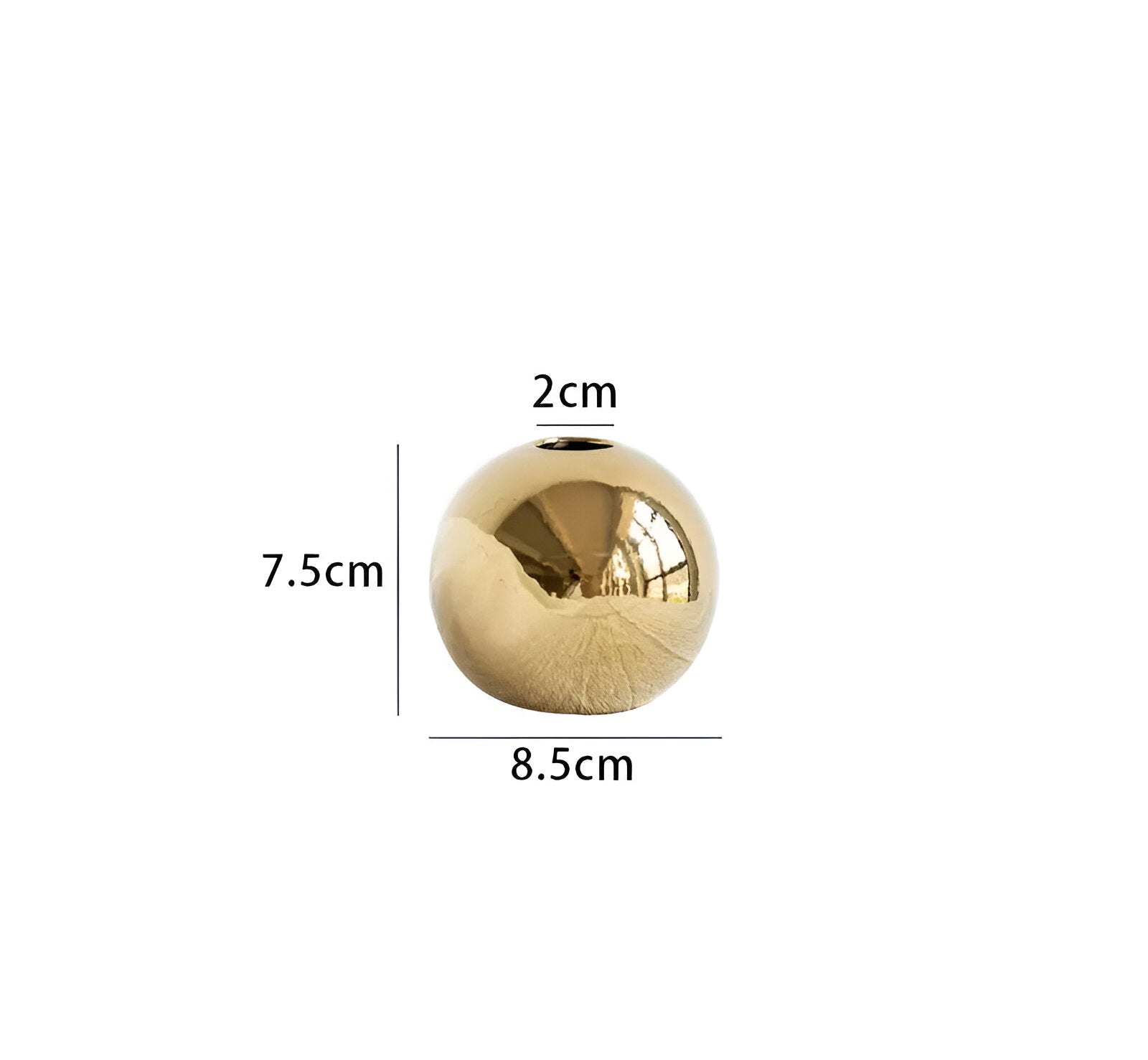 Classic Gold Ceramic Vase - Halri