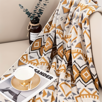 Colorful Chic Fuzzy Throw Blanket