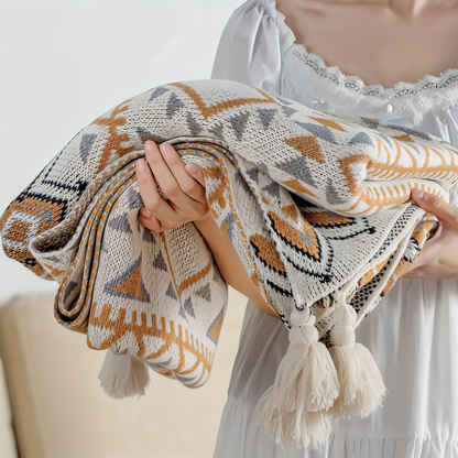 Colorful Chic Fuzzy Throw Blanket - Halri