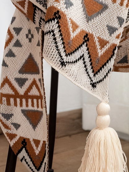 Colorful Chic Fuzzy Throw Blanket
