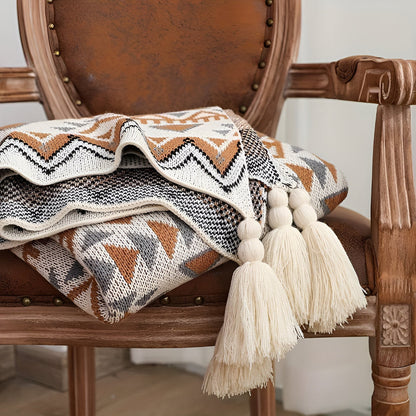 Colorful Chic Fuzzy Throw Blanket