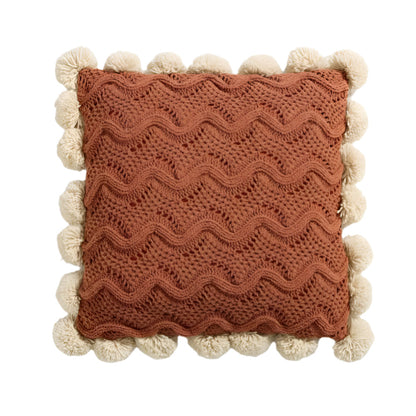 Colorful Tassel Throw Pillow Cover in Bohemian Design