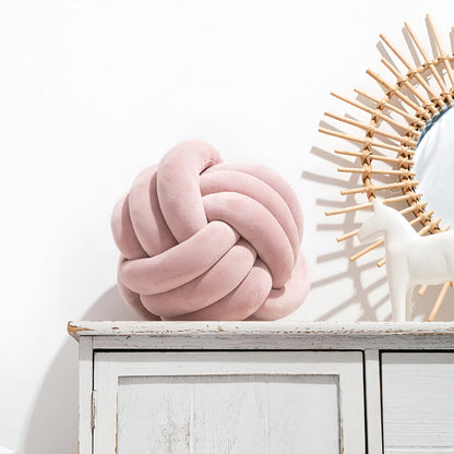 Unique Woven Circular Accent Pillow
