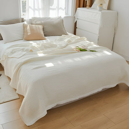 Lightweight Airy Cotton Throw Blanket