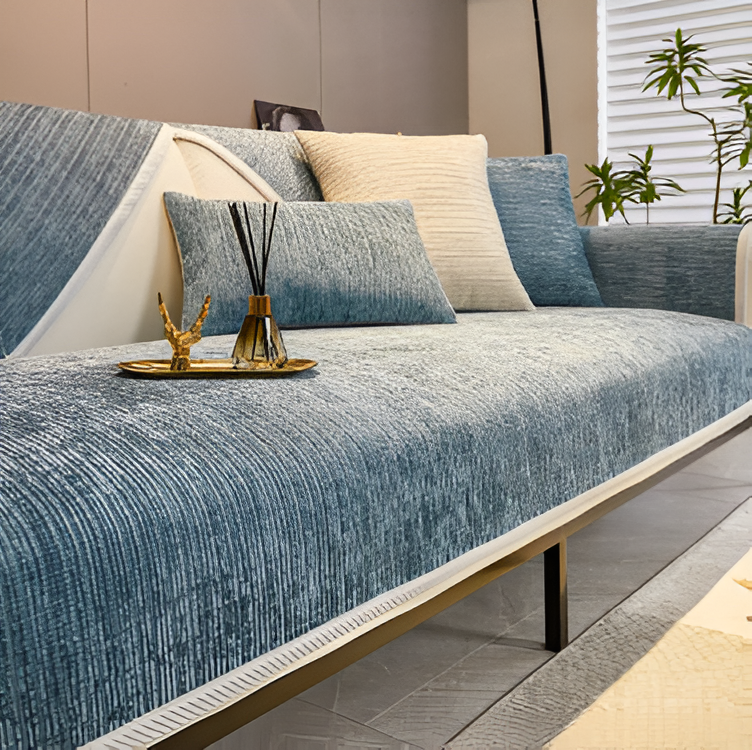 Plush Velvet Couch Slipcover