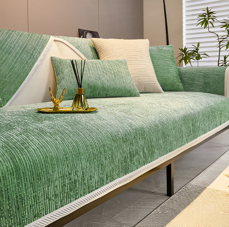 Plush Velvet Couch Slipcover