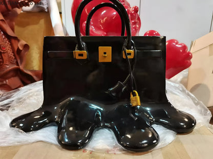 Fashionable Purse Shaped Resin Decor Vase