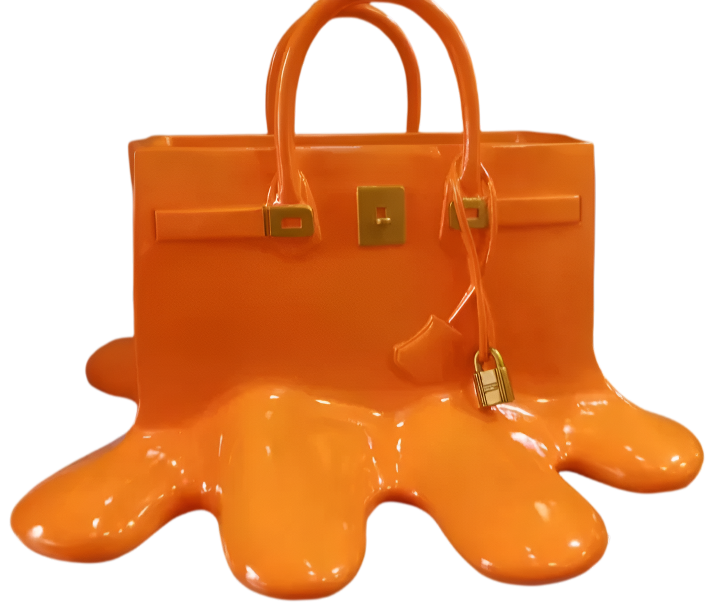 Fashionable Purse Shaped Resin Decor Vase