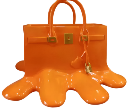 Fashionable Purse Shaped Resin Decor Vase