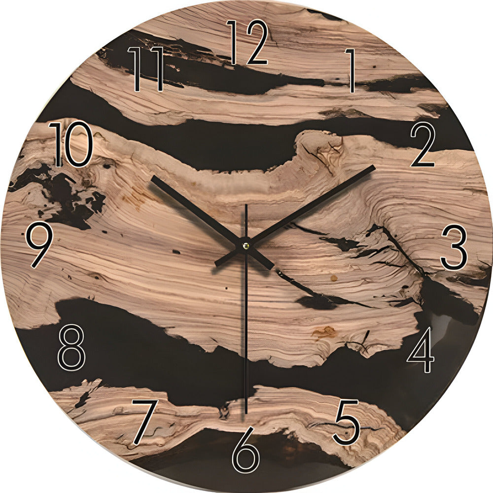 Simple Rustic Wood Wall Clock