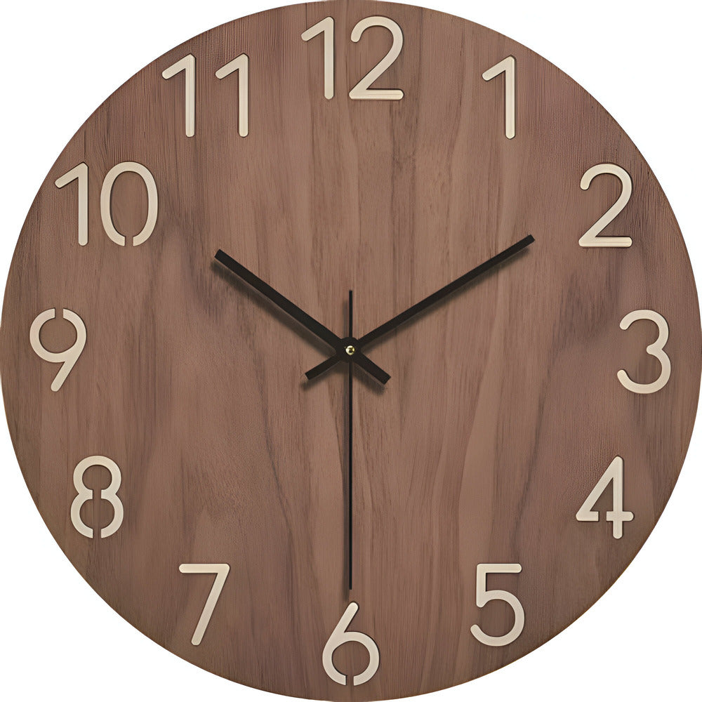 Simple Rustic Wood Wall Clock
