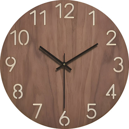 Simple Rustic Wood Wall Clock